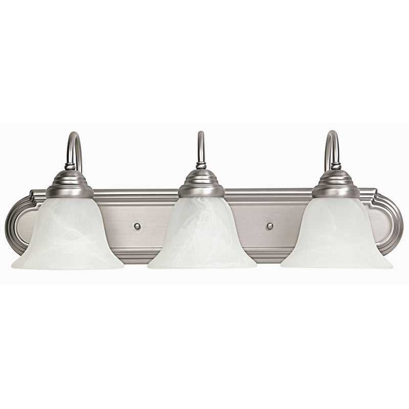 Arthur 3-Light Bath Vanity Light in Matte Nickel
