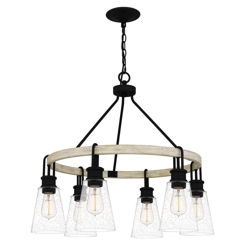 Kingsbridge 6-Light Chandelier in Earth Black