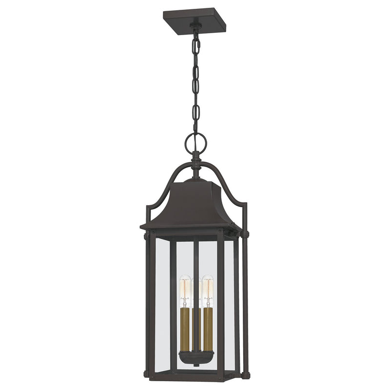 Manning 3-Light Lantern Pendant in Western Bronze