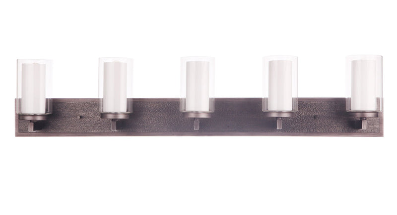 Texture 5 Light 42" Vanity in Natural Iron/Vintage Iron