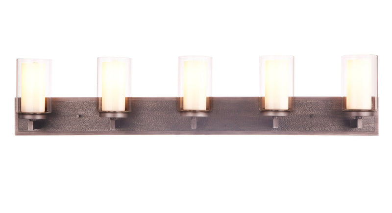 Texture 5 Light 42" Vanity in Natural Iron/Vintage Iron