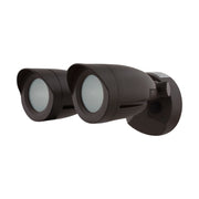 8" Cool White LED Security Outdoor Wall Sconce in Bronze