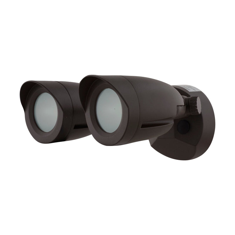 8" Cool White LED Security Outdoor Wall Sconce in Bronze