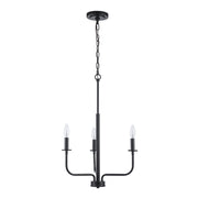 Tennyson 3-Light 18" Chandelier in Black