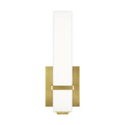 Milan LED Bath Sconce in Natural Brass