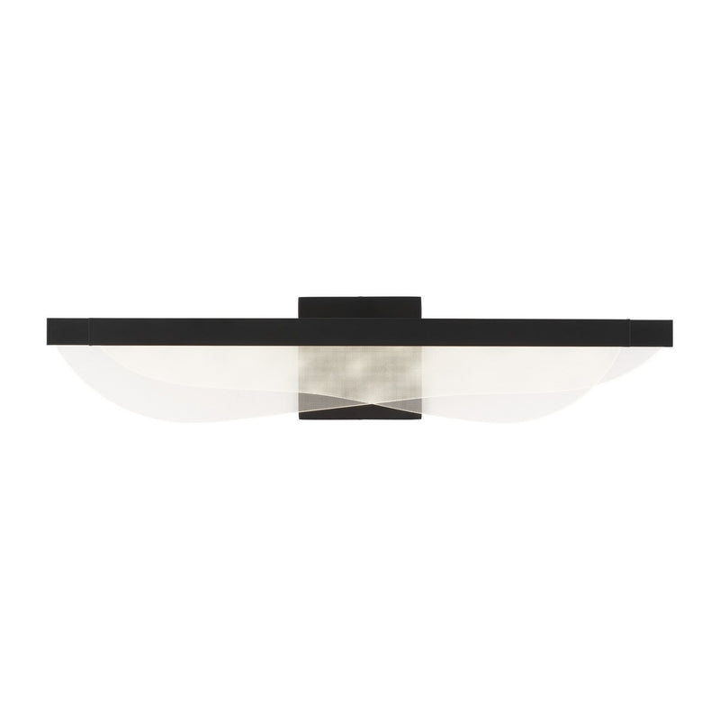 Nyra 25 Bath Vanity Light in Nightshade Black