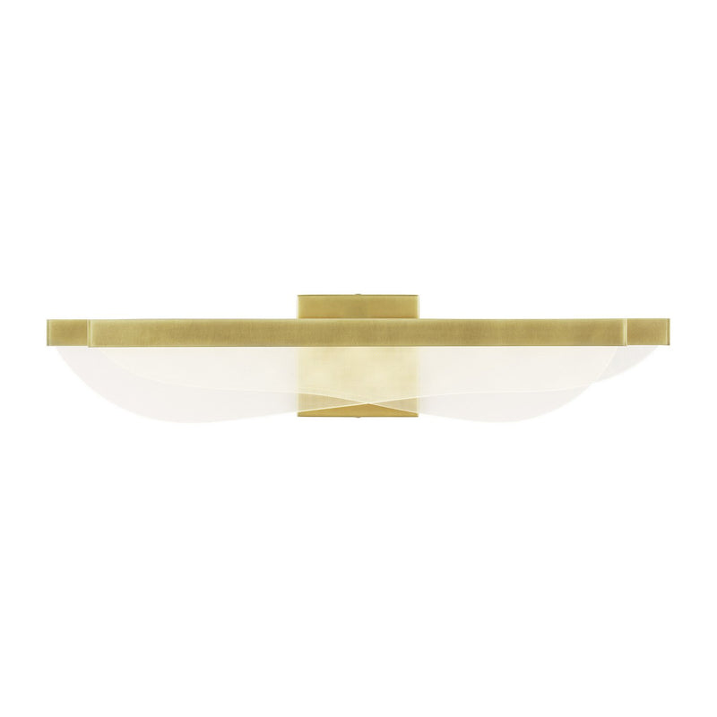 Nyra 25 Bath Vanity Light in Plated Brass