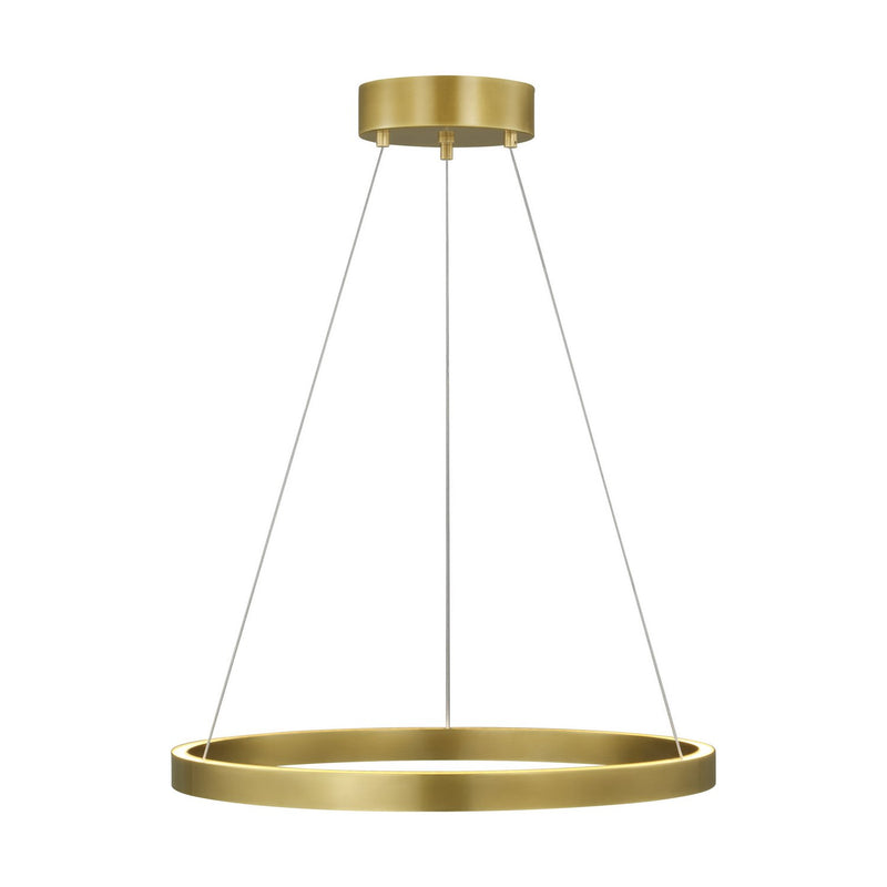 Fiama 24" LED Pendant in Plated Brass