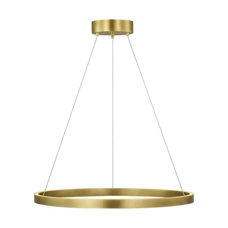 Fiama 30" LED Pendant in Plated Brass