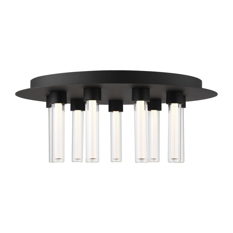 Kola 22 Flush Mount in Nightshade Black