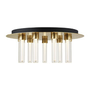 Kola 22 Flush Mount in Natural Brass