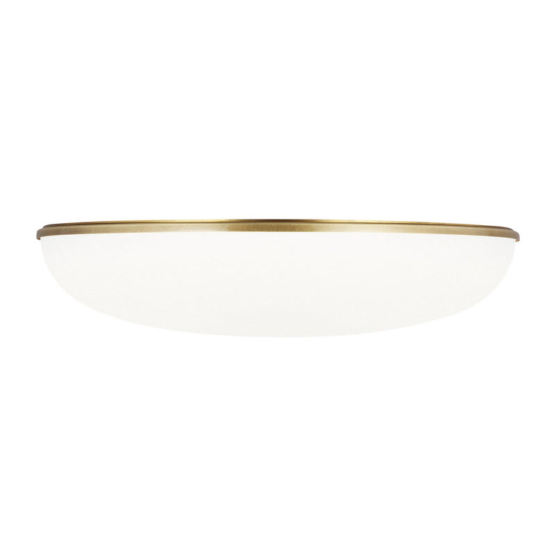Megan Flush Mount in Plated Brass