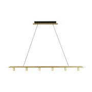 Ponte 50 Linear Pendant in Natural Brass