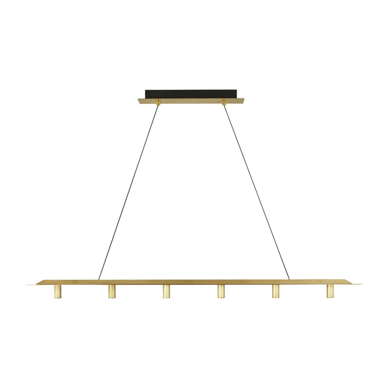 Ponte 50 Linear Pendant in Natural Brass