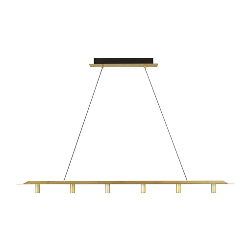 Ponte 50 Linear Pendant in Natural Brass