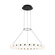 Orbet 30 Chandelier in Nightshade Black