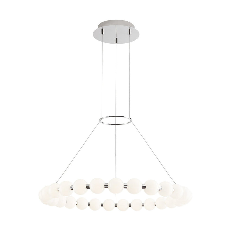 Orbet 30 Chandelier in Polished Nickel
