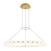 Orbet 36 Chandelier in Natural Brass