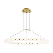Orbet 42 Chandelier in Natural Brass
