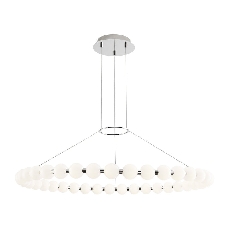 Orbet 42 Chandelier in Polished Nickel