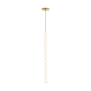 Orbet 13-Light Pendant in 13-Light Natural Brass