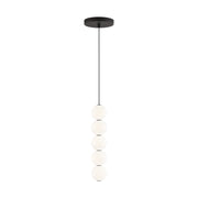 Orbet 5-Light Pendant in 5-Light Nightshade Black