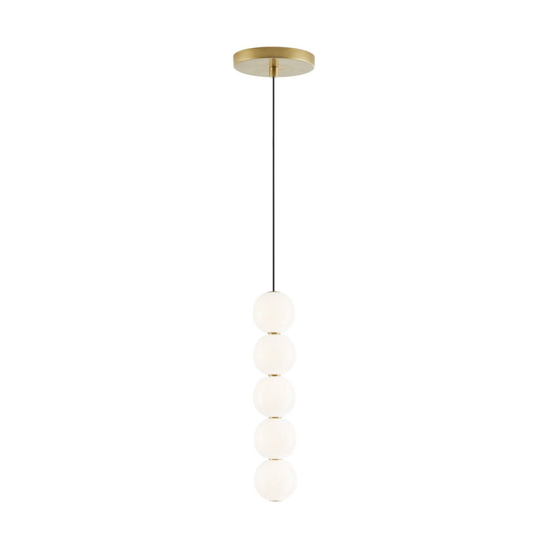 Orbet 5-Light Pendant in 5-Light Natural Brass