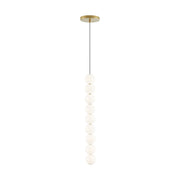 Orbet 9-Light Pendant in 9-Light Natural Brass