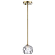 Fitz 1-Light 5" Mini Pendant in Antique Gold