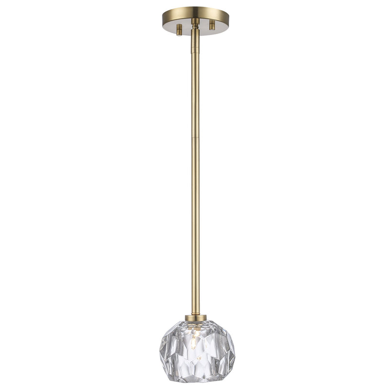 Fitz 1-Light 5" Mini Pendant in Antique Gold