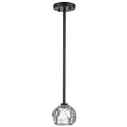 Fitz 1-Light 5" Mini Pendant in Black