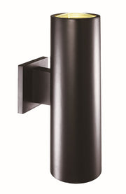 Cali 2-Light 15" Outdoor Wall Light in Black