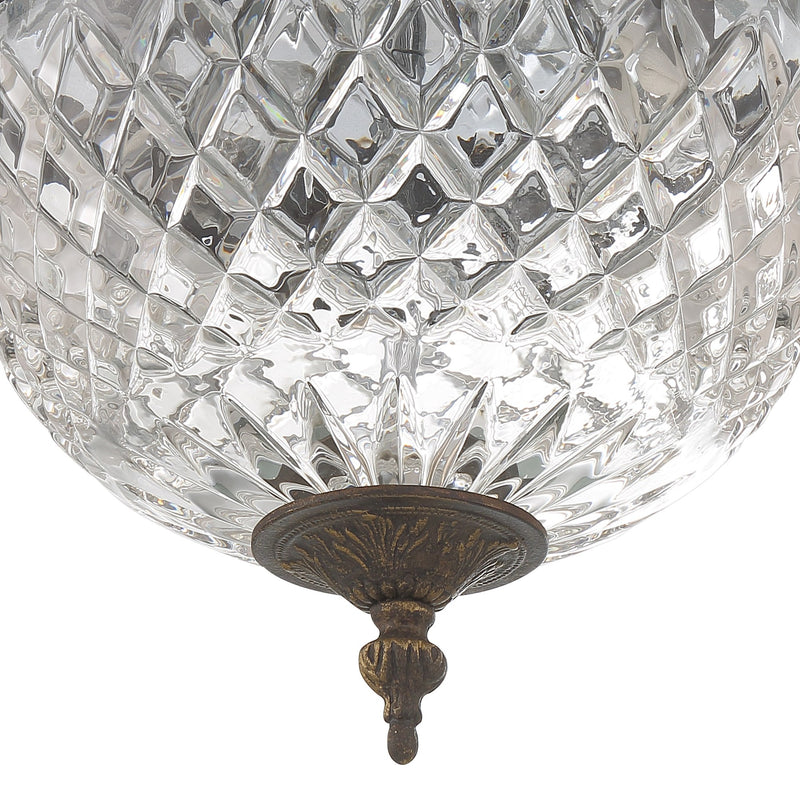 Radley 2 Light 10" Flush Mount in English Bronze
