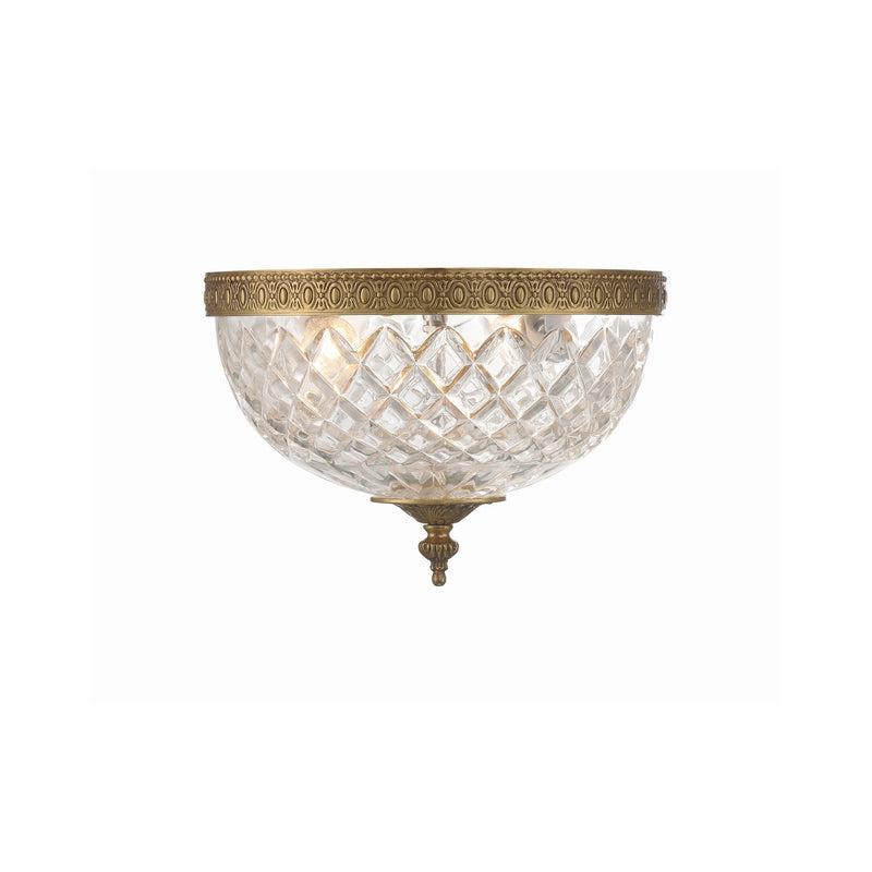 Radley 2 Light 10" Flush Mount in Olde Brass