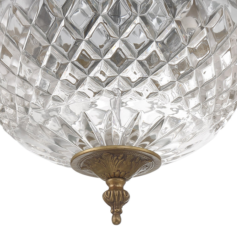Radley 2 Light 10" Flush Mount in Olde Brass