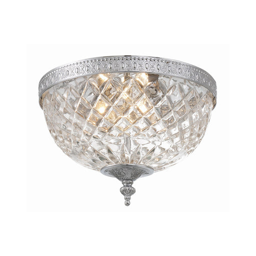 Radley 3 Light 12" Flush Mount in Polished Chrome