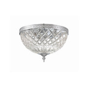 Radley 3 Light 12" Flush Mount in Polished Chrome