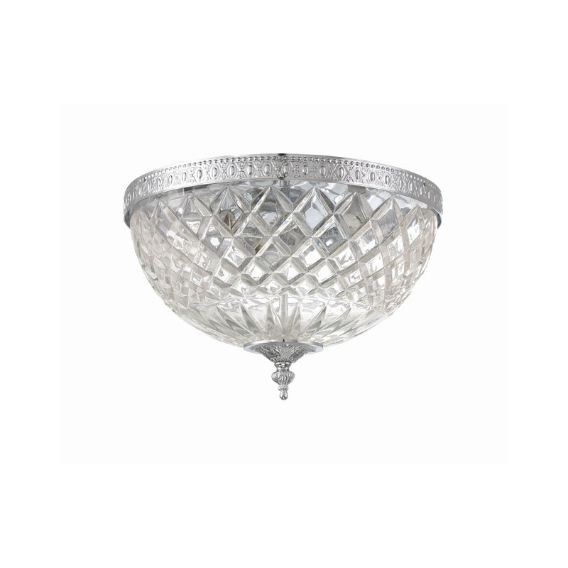 Radley 3 Light 12" Flush Mount in Polished Chrome
