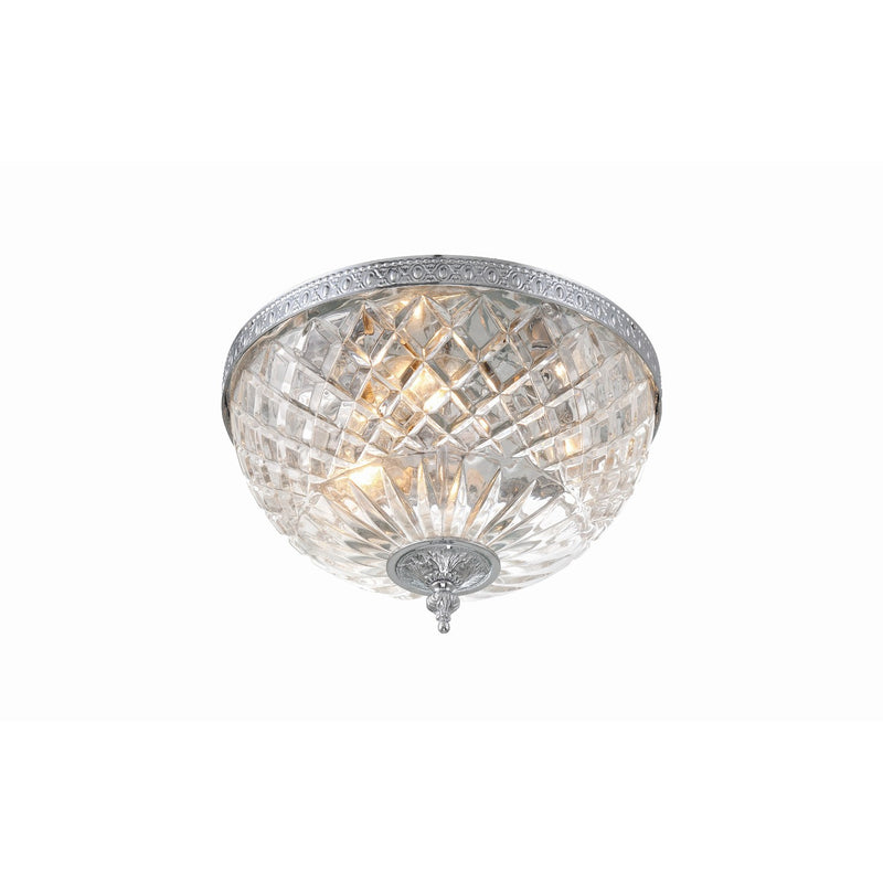 Radley 3 Light 12" Flush Mount in Polished Chrome