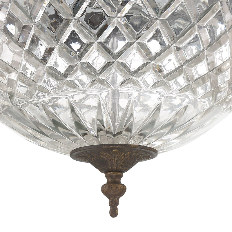 Radley 3 Light 12" Flush Mount in English Bronze