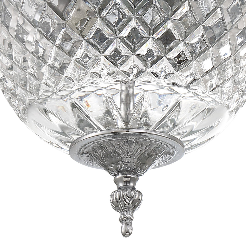 Radley 2 Light 8" Flush Mount in Polished Chrome