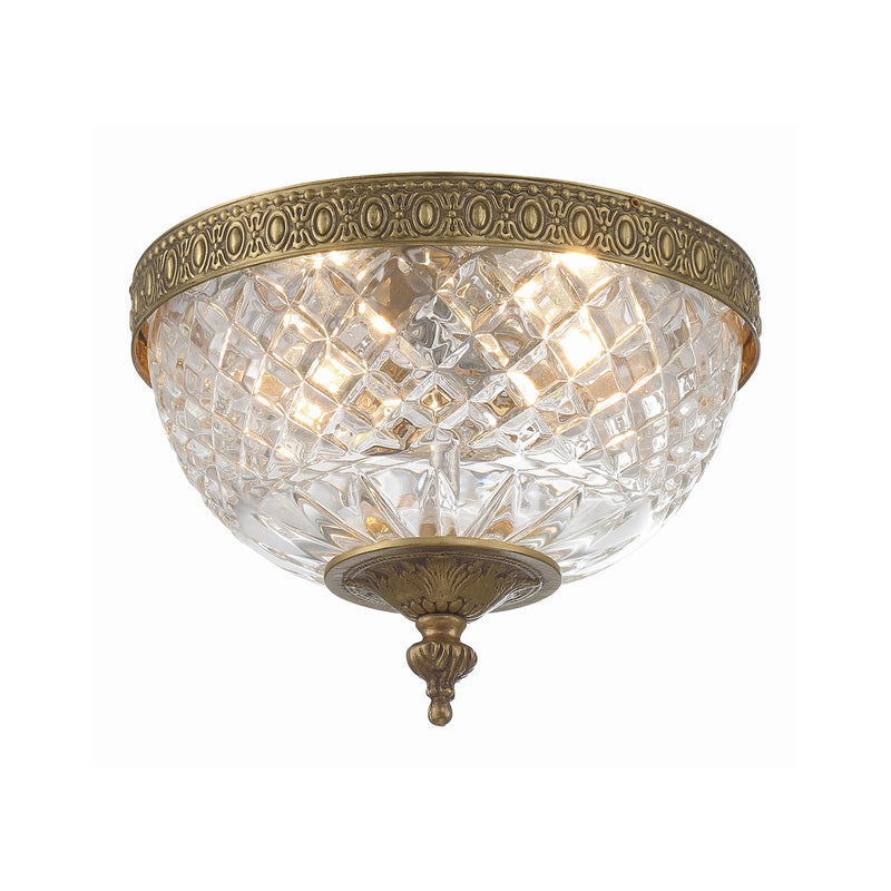 Radley 2 Light 8" Flush Mount in Olde Brass