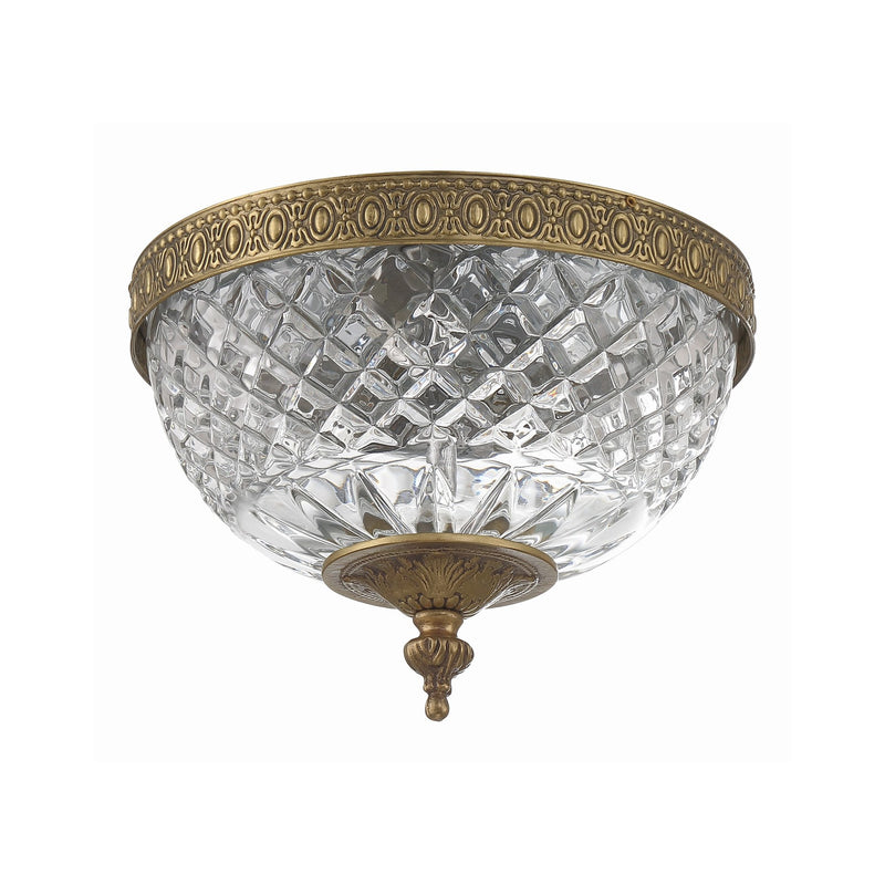 Radley 2 Light 8" Flush Mount in Olde Brass