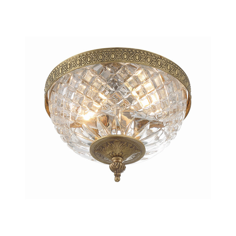 Radley 2 Light 8" Flush Mount in Olde Brass