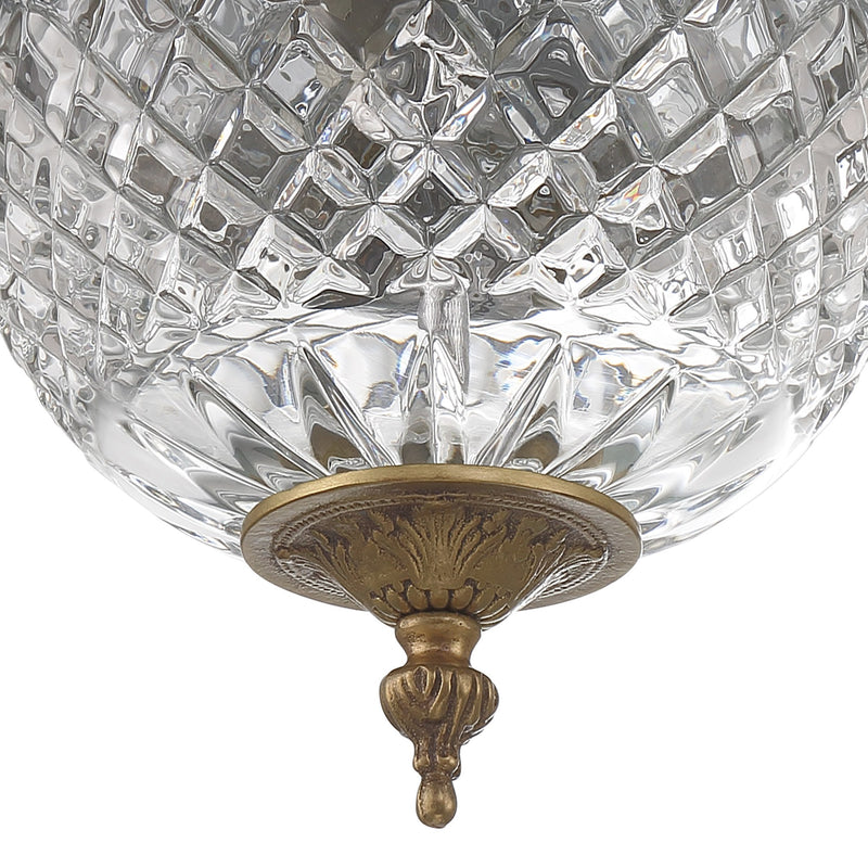 Radley 2 Light 8" Flush Mount in Olde Brass