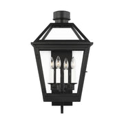 Hyannis Large 4-Light Outdoor Wall Lantern in Textured Black