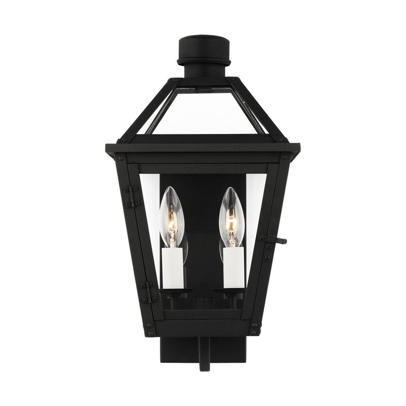 Hyannis Small 2-Light Outdoor Wall Lantern in Textured Black