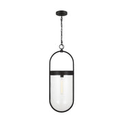 Blaine Large Pendant in Aged Iron