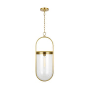 Blaine Large Pendant in Burnished Brass