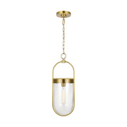 Blaine Small Pendant in Burnished Brass